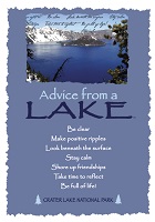 Your True Nature Greeting Card Advice from a Lake